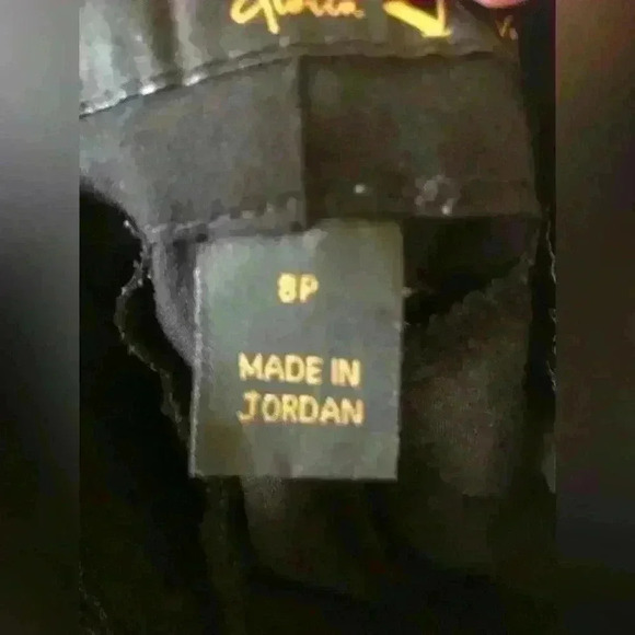 VTG GLORIA VANDERBILT BLACK CAREER PANTS STRAIGHT LEG 8 PETITE - Picture 5 of 6